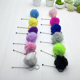 Beadable PomPom Keychain